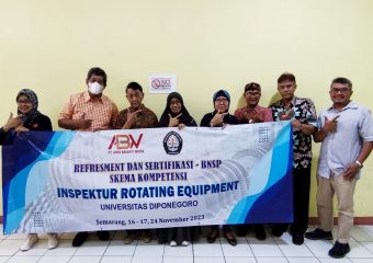 TRAINING DAN SERTIFIKASI INSPEKTUR ROTATING EQUIPMENT DOSEN UNIVERSITAS DIPONEGORO